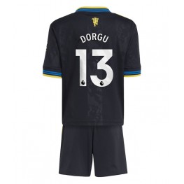 Manchester United Patrick Dorgu #13 Derde tenue Kids 2025-26 Korte Mouw (+ Korte broeken)